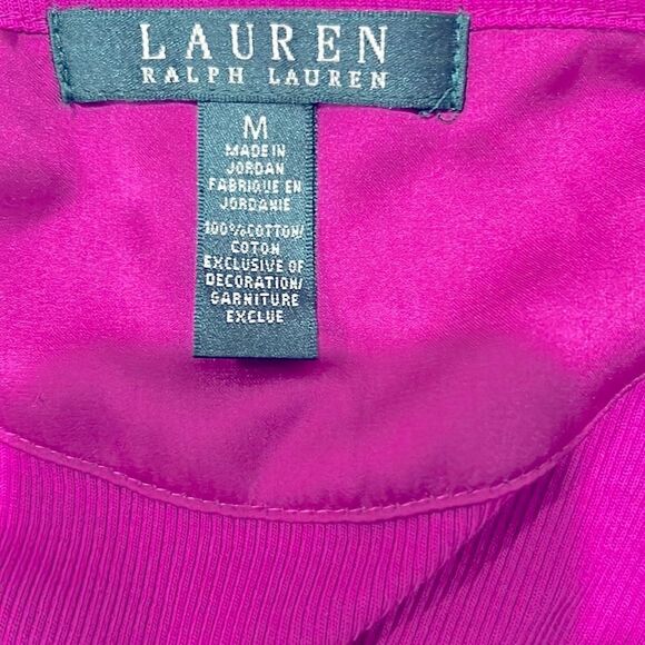 LAUREN Ralph Lauren magenta cotton dress in excellent condition - Picture 7 of 7